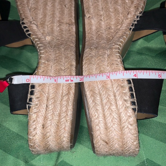 Franco Sarto Black Wedge Platform Sandals - Picture 3 of 13